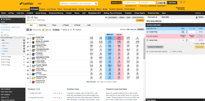 Betfair Exchange