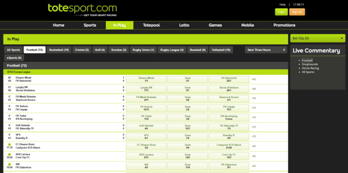 Totesport Live Betting