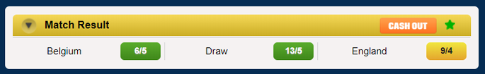 Coral Football Bet with Cashout Available