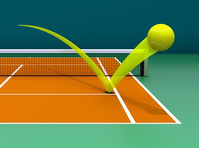 Tennis Ball Flight Hawk Eye Graphic