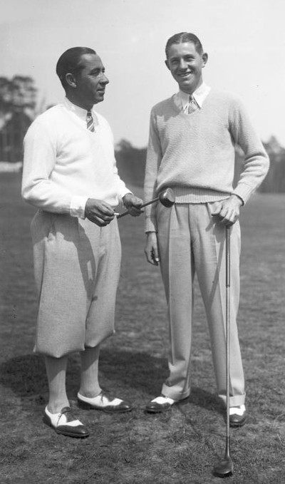American Golfers Walter Hagan and Horton Smith