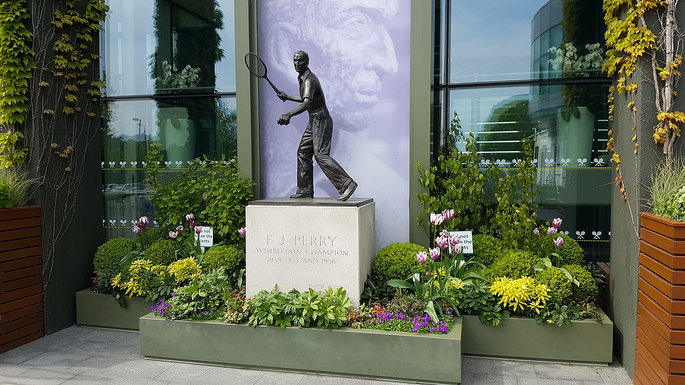 Fred Perry Statue at Wimbledon