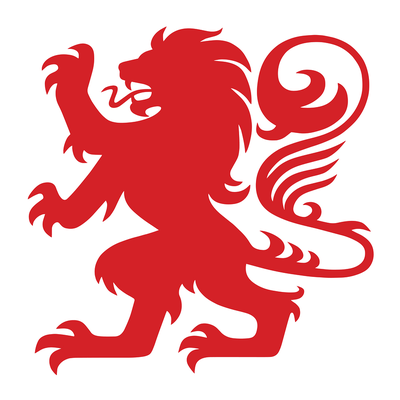 Heraldic Red Lion