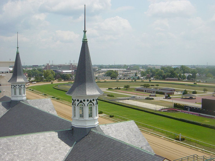 Rooftop View of Churchill Downs Racecourse