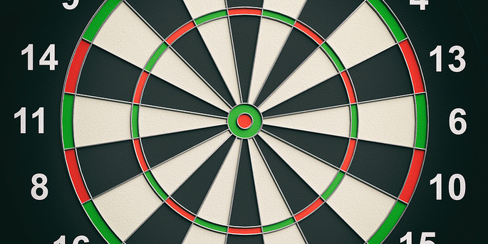 3D Rendered Dart Board