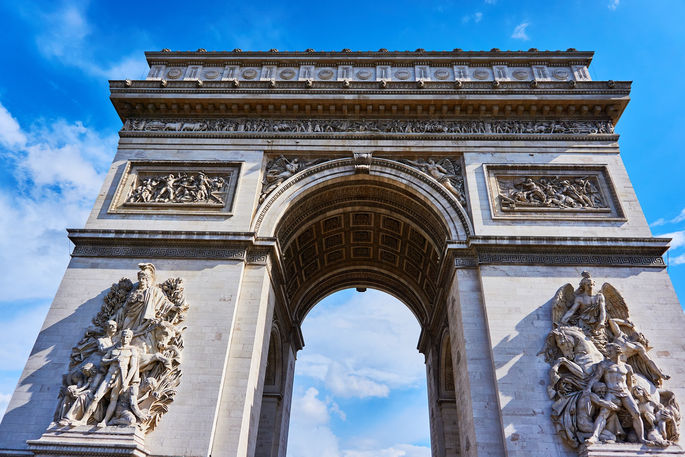 Arc de Triomphe in Paris, France