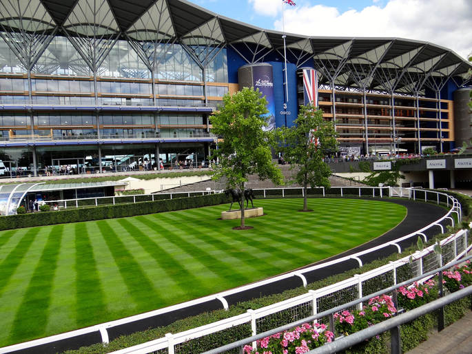 Ascot racecourse Grandstand and Parade Ring