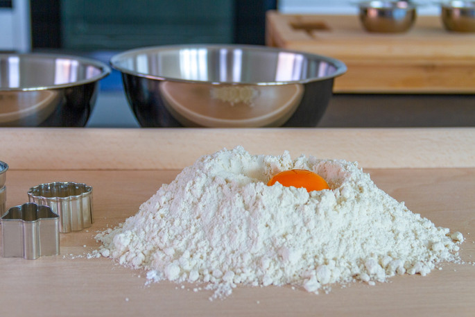 Baking in Kitchen