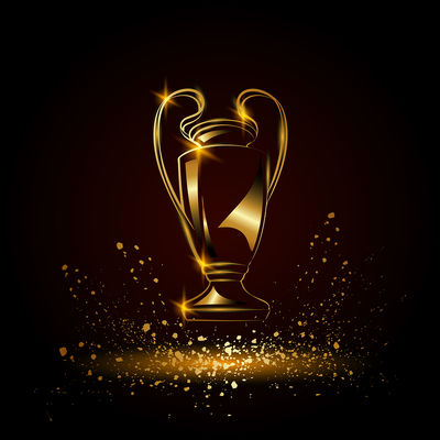Graphic of a Golden Champions League Trophy