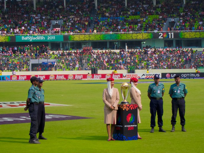 Cricket World Cup Trophy in 2011