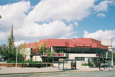 Exterior View of the Crucible Theatre in Sheffield