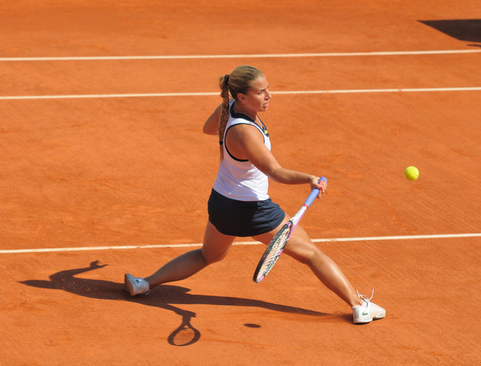Dominika Cibulkova Playing Forehand Shot
