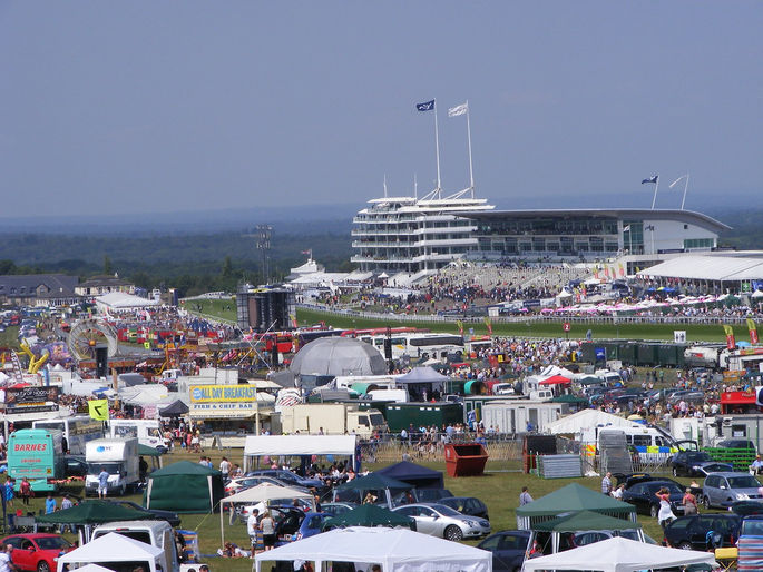 Epsom Racecourse on Derby Day