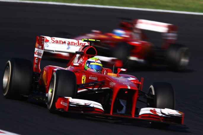 Ferrari F1 Cars During Race
