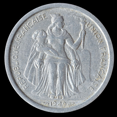 French 1949 Two Franc Coin