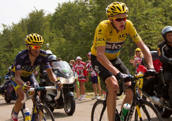 Chris Froome In Yellow Jersey