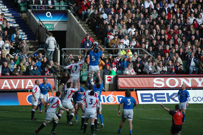 Italian Lineout Against England