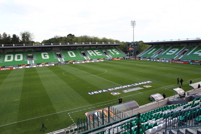 Ludogorets Arena in Bulgaria Prior to Europa League Match