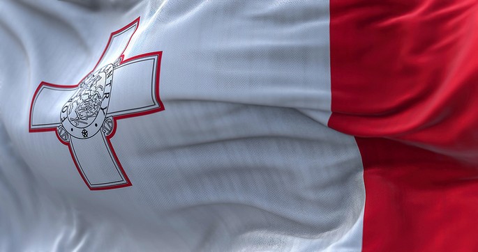 Maltese Flag Close Up