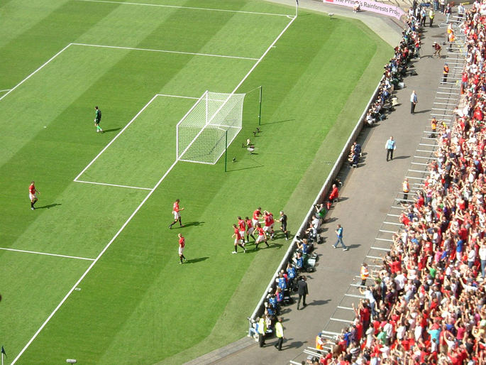Manchester United Players Celebrating During 2009 Community Shield