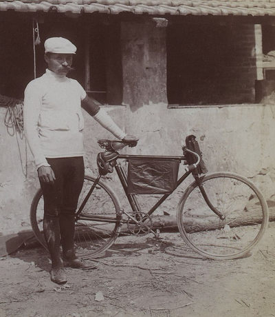 Cyclist Maurice Garin before 1903 Tour de France