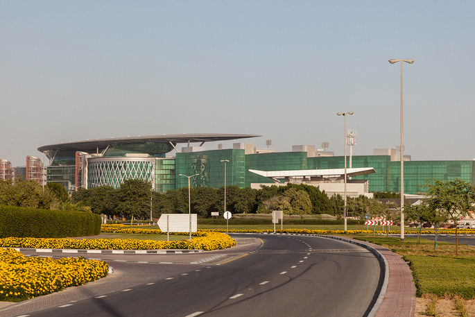 Approach Road to Meydan Race Club in Dubai