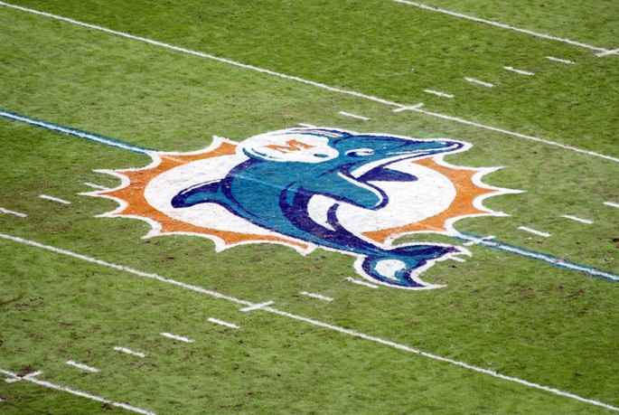 Miami Dolphins On-Field Logo