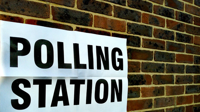 Polling Station Sign