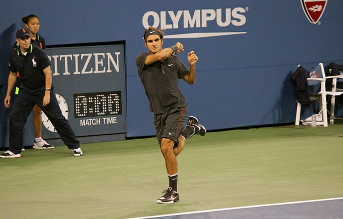 Roger Federer at the US Open