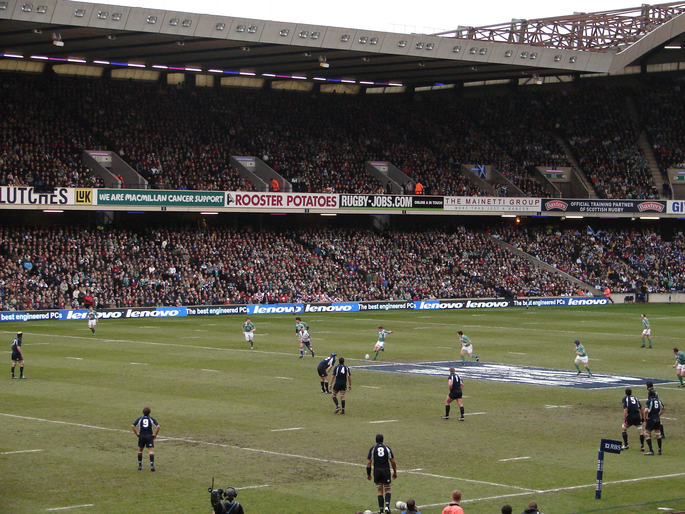 Scotland v Ireland Rugby Match at Murrayfield