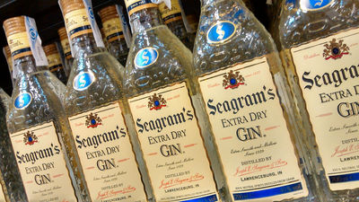 Bottles of Seagram's Gin