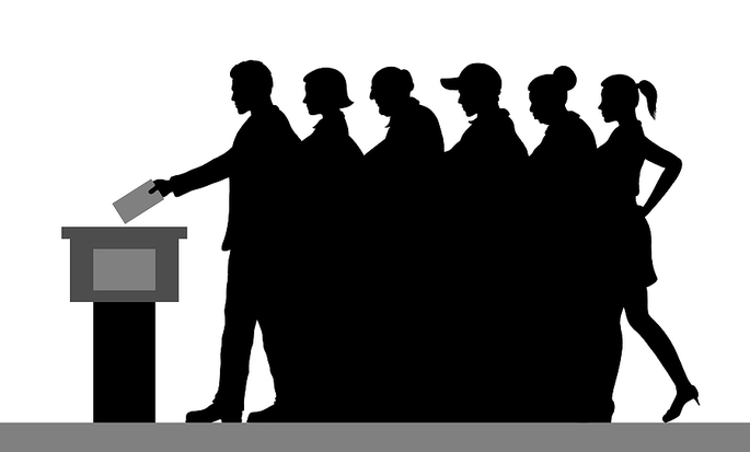 Silhouette of Voters