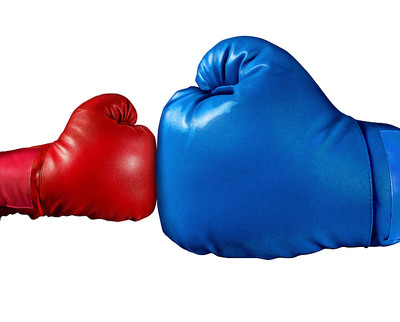 Small and Large Boxing Gloves