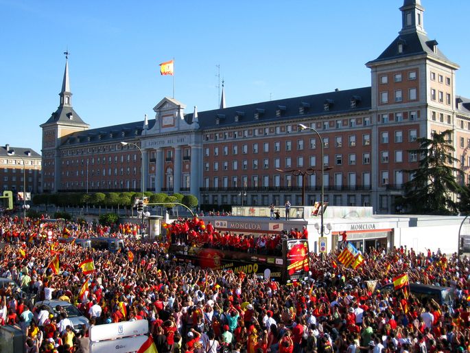 Spain's 2010 World Cup Bus Parade
