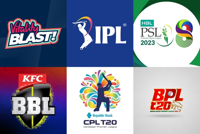 Logos of Popular T20 Cricket Leagues
