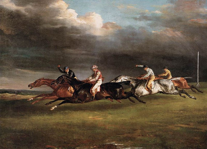 Epsom Derby Painting by Theodore Gericault