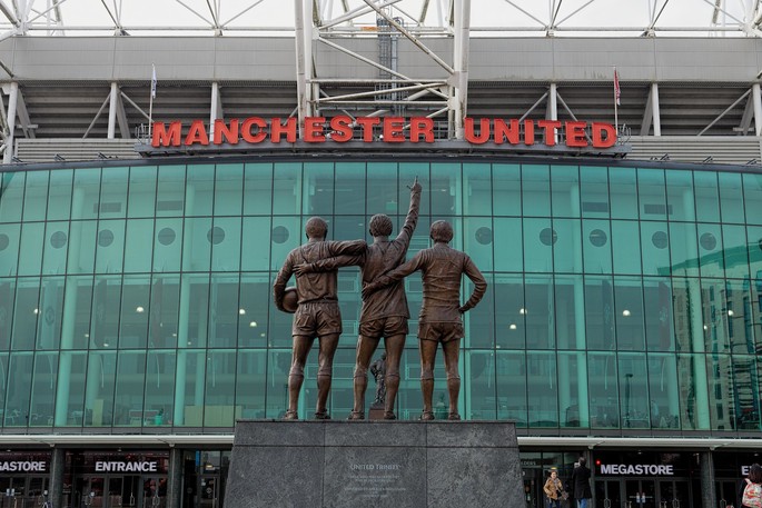 The United Trinity Memorial at Old Trafford, Manchester