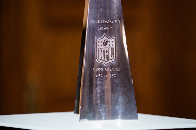 Vince Lombardi Trophy Close Up