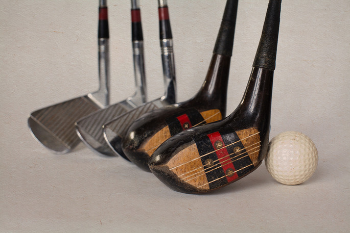 Vintage Golf Drivers and Irons