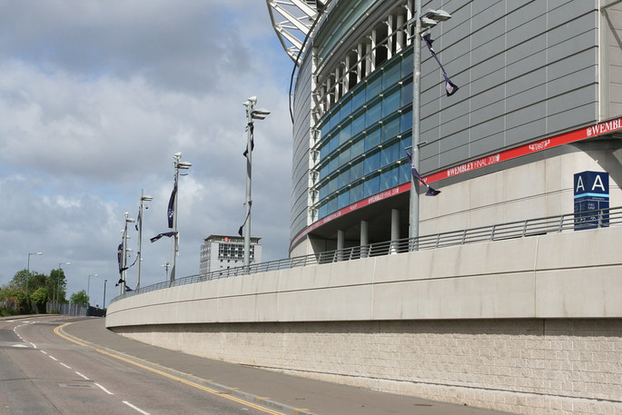 Exterior View of Wembley Stadium