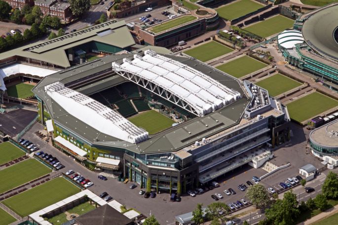 Wimbledon Centre Court Aerial View