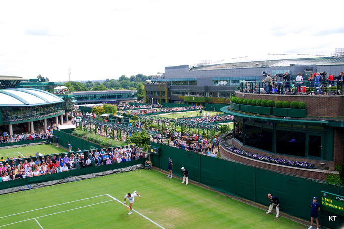 Wimbledon from Court 18
