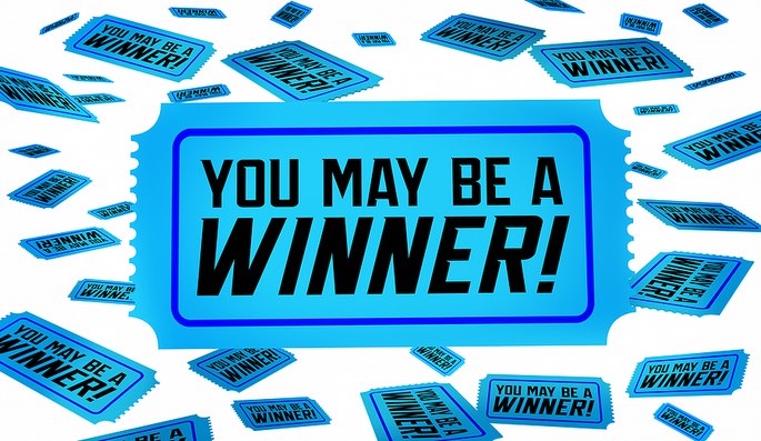 You May Be a Winner Blue Tickets